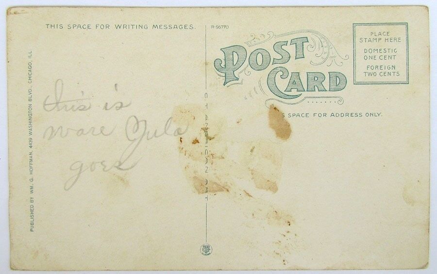 ANTIQUE POSTCARD HIGH SCHOOL BUILDING BELVIDERE ILL.