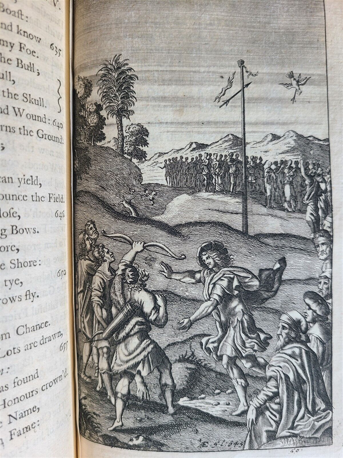 1719 WORKS of VIRGIL in ENGLISH by DRYDEN 3 VOLUMES antique ILLUSTRATED
