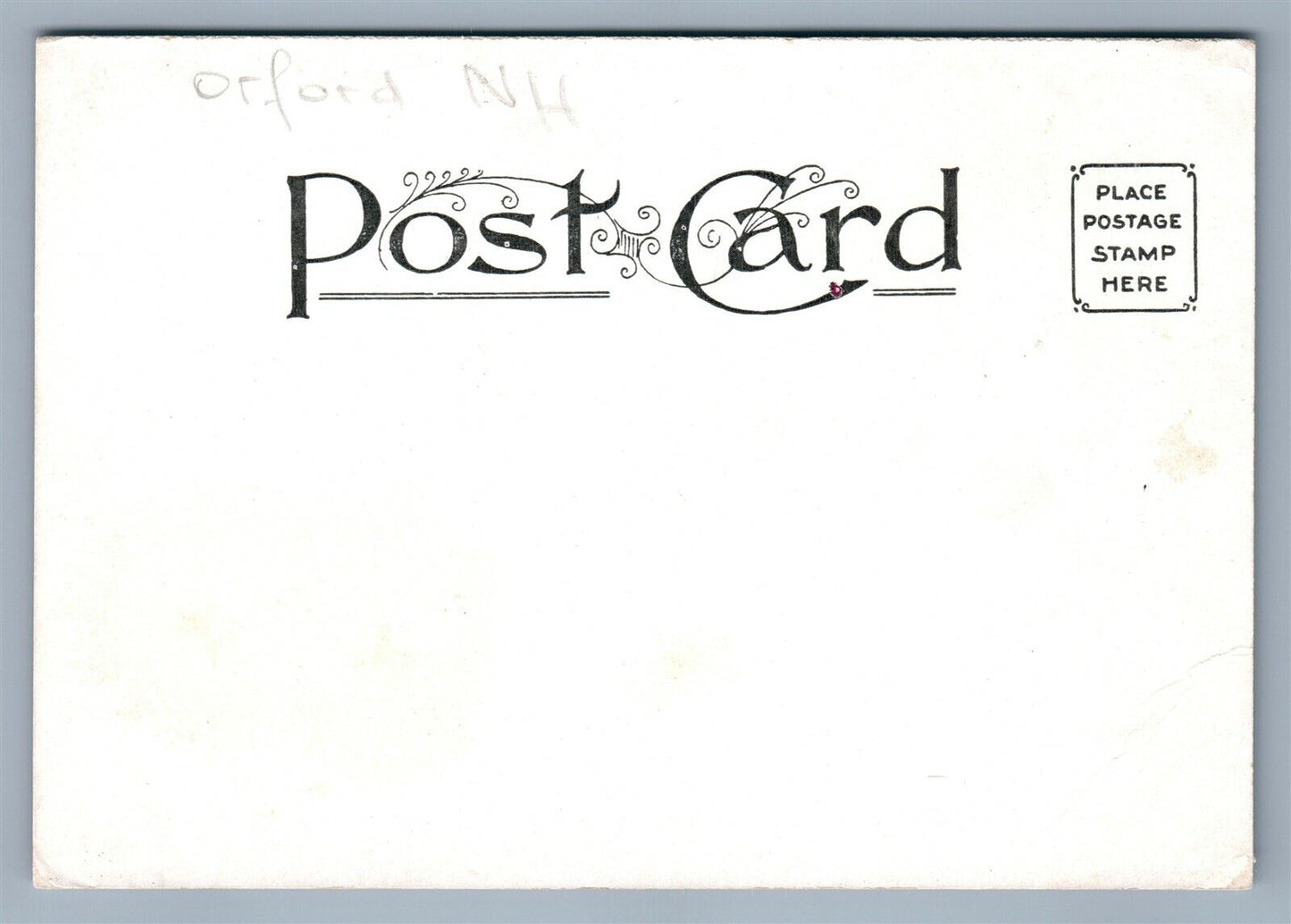 ORFORD NH STREET SCENE ANTIQUE POSTCARD