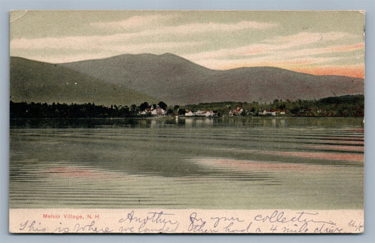 MELVIN VILLAGE NH UNDIVIDED 1906 ANTIQUE POSTCARD