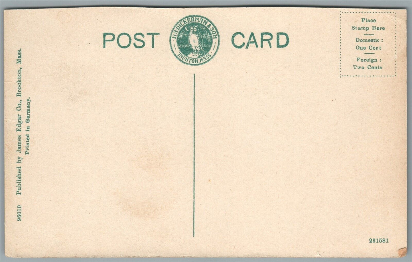 BROCKTON FAIR MA THE MIDWAY ANTIQUE POSTCARD