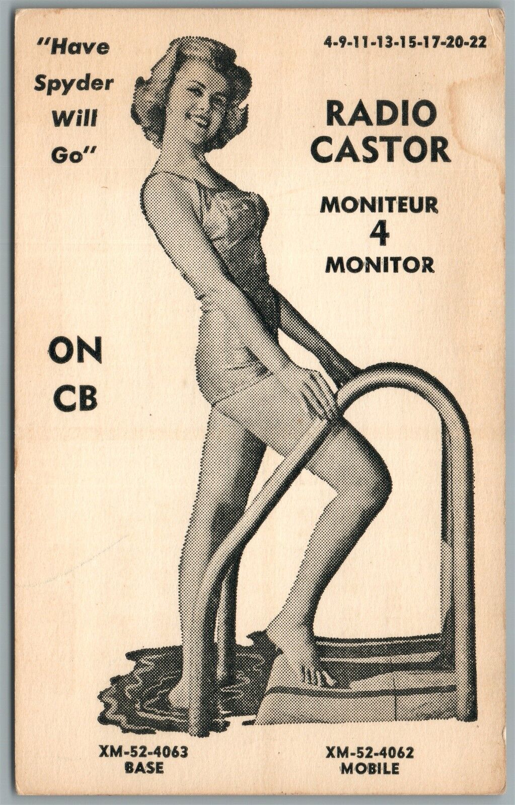 CANADA RADIO CASTOR CARD VINTAGE POSTCARD