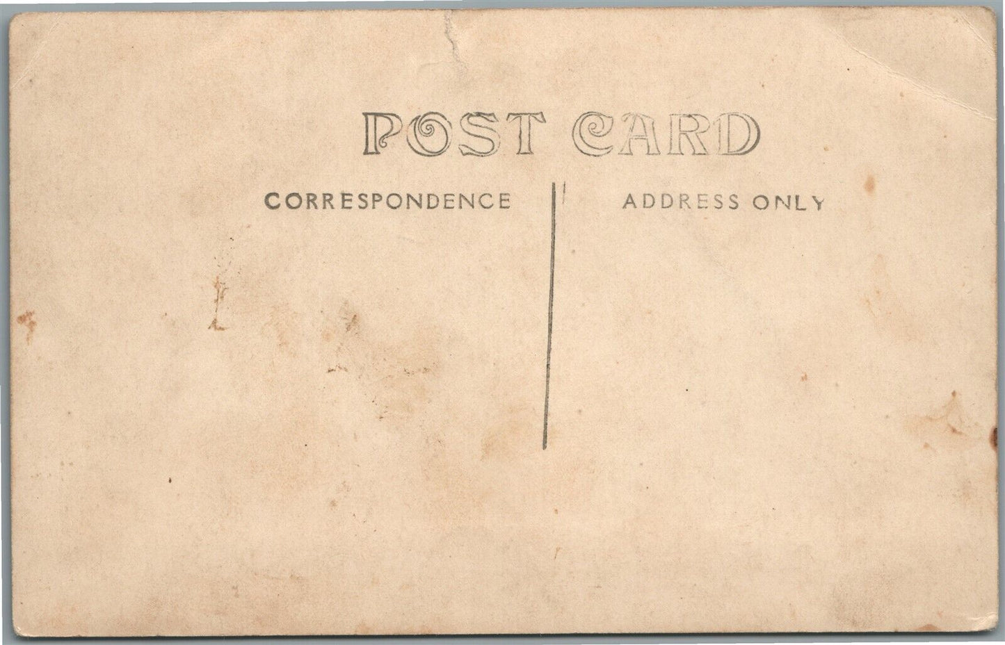 KIDS w/ DOG & BICYCLE ANTIQUE REAL PHOTO POSTCARD RPPC