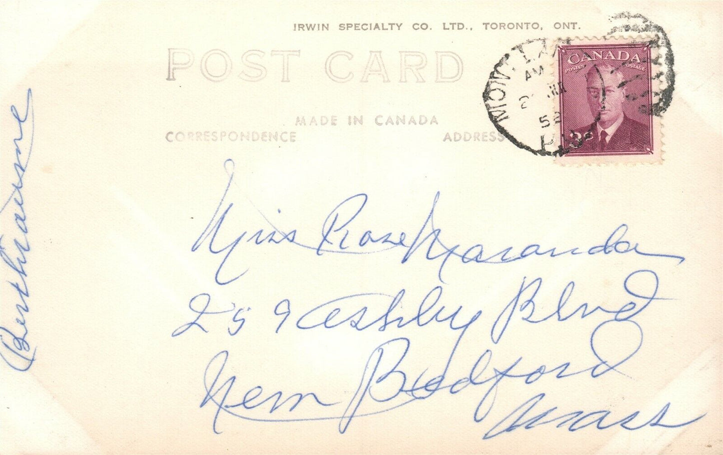 MONT LAURIER QUE CANADA CABINS CHEZ-GASTON 1952 VINTAGE REAL PHOTO POSTCARD RPPC