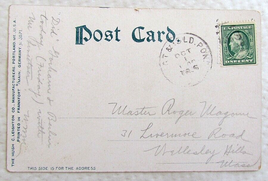 ANTIQUE 1906 UNDIVIDED POSTCARD WHITE MTS NH ENGINE MT.WASHINGTON RAILWAY