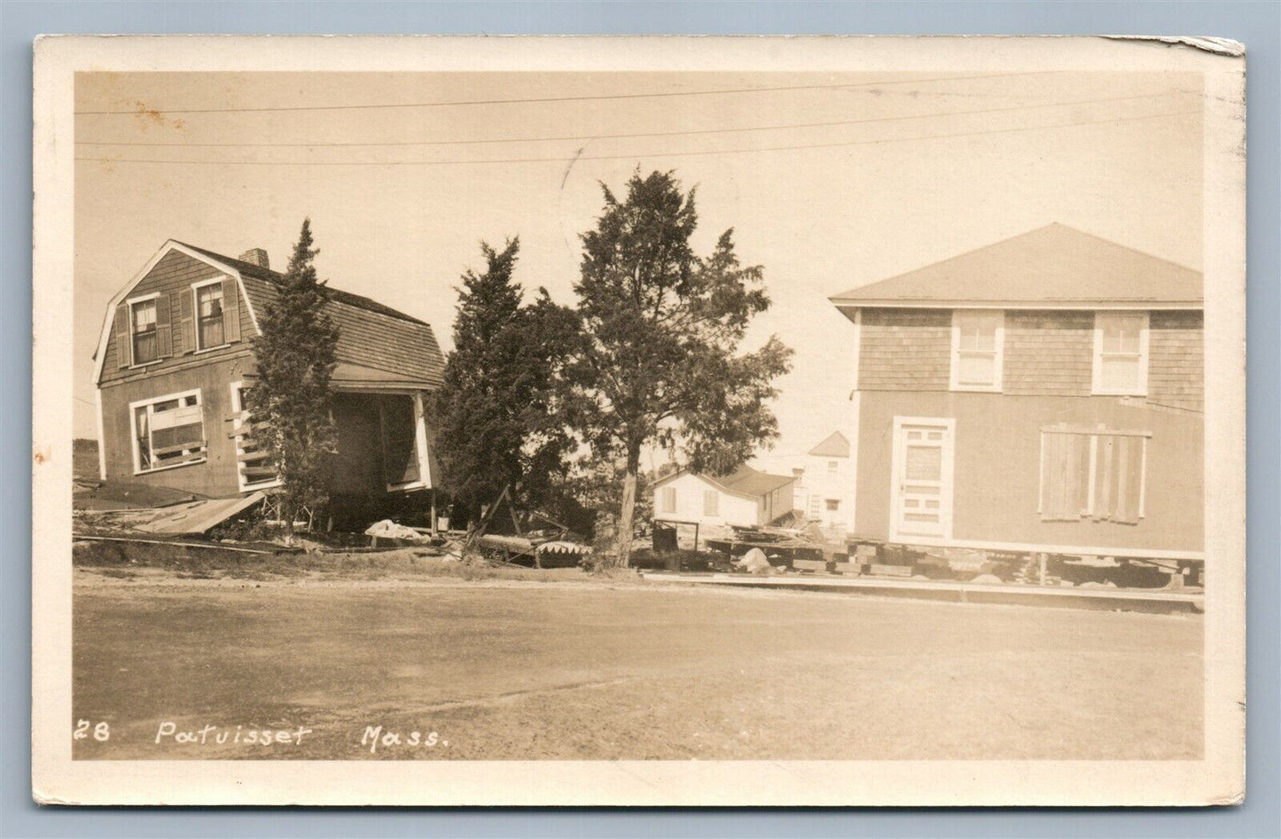 PATUISSET MA 1940 VINTAGE REAL PHOTO POSTCARD RPPC