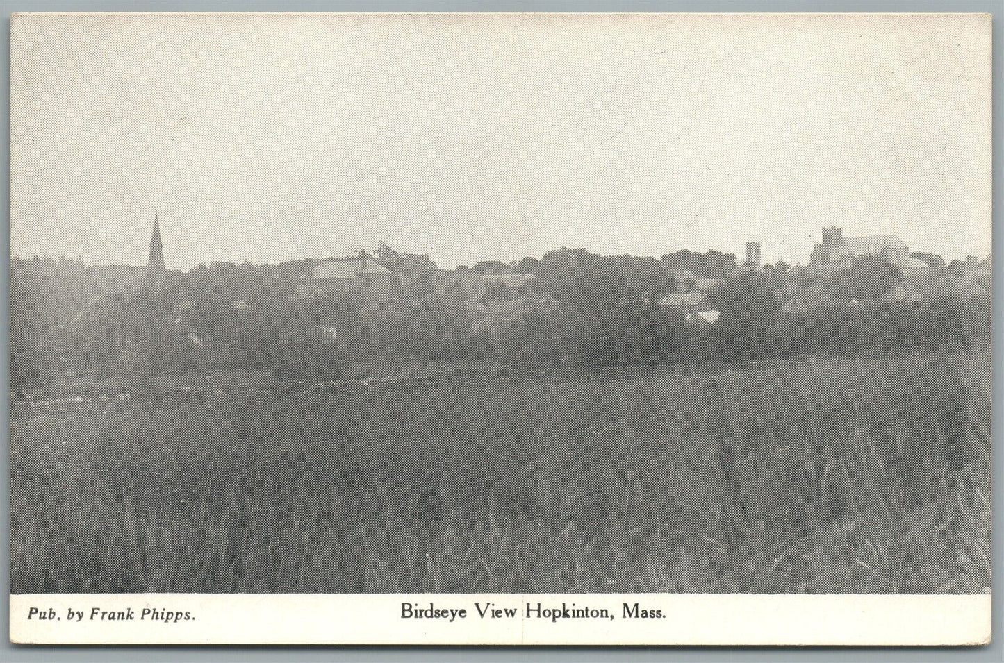 HOPKINTON MA ANTIQUE POSTCARD