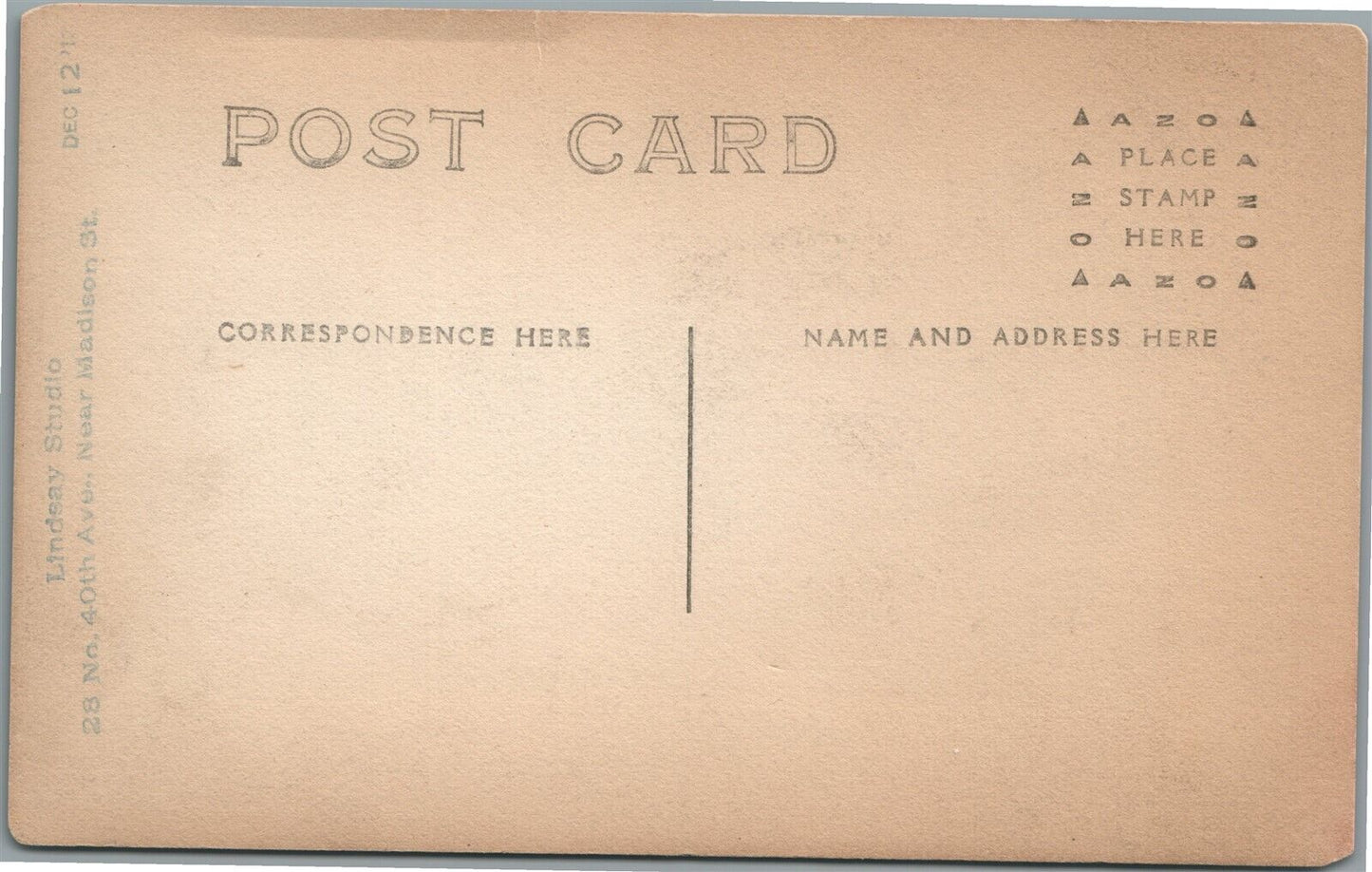 LITTLE BOY w/ TOY DOG ANTIQUE REAL PHOTO POSTCARD RPPC