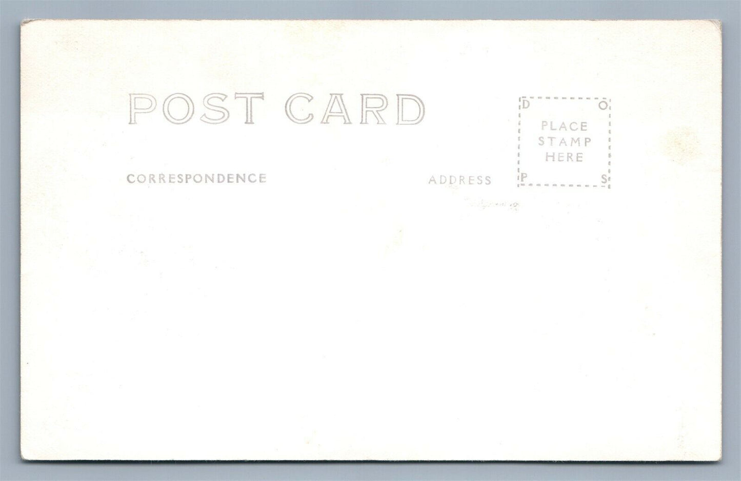 EXAGGERATED GRASSHOPER RIDING VINTAGE REAL PHOTO POSTCARD RPPC GARDEN CITY