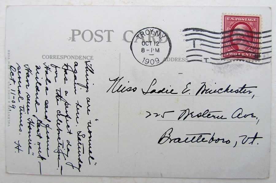 VINTAGE 1909 POSTCARD - HUDSON FULTON CELEBRATION NEW YORK