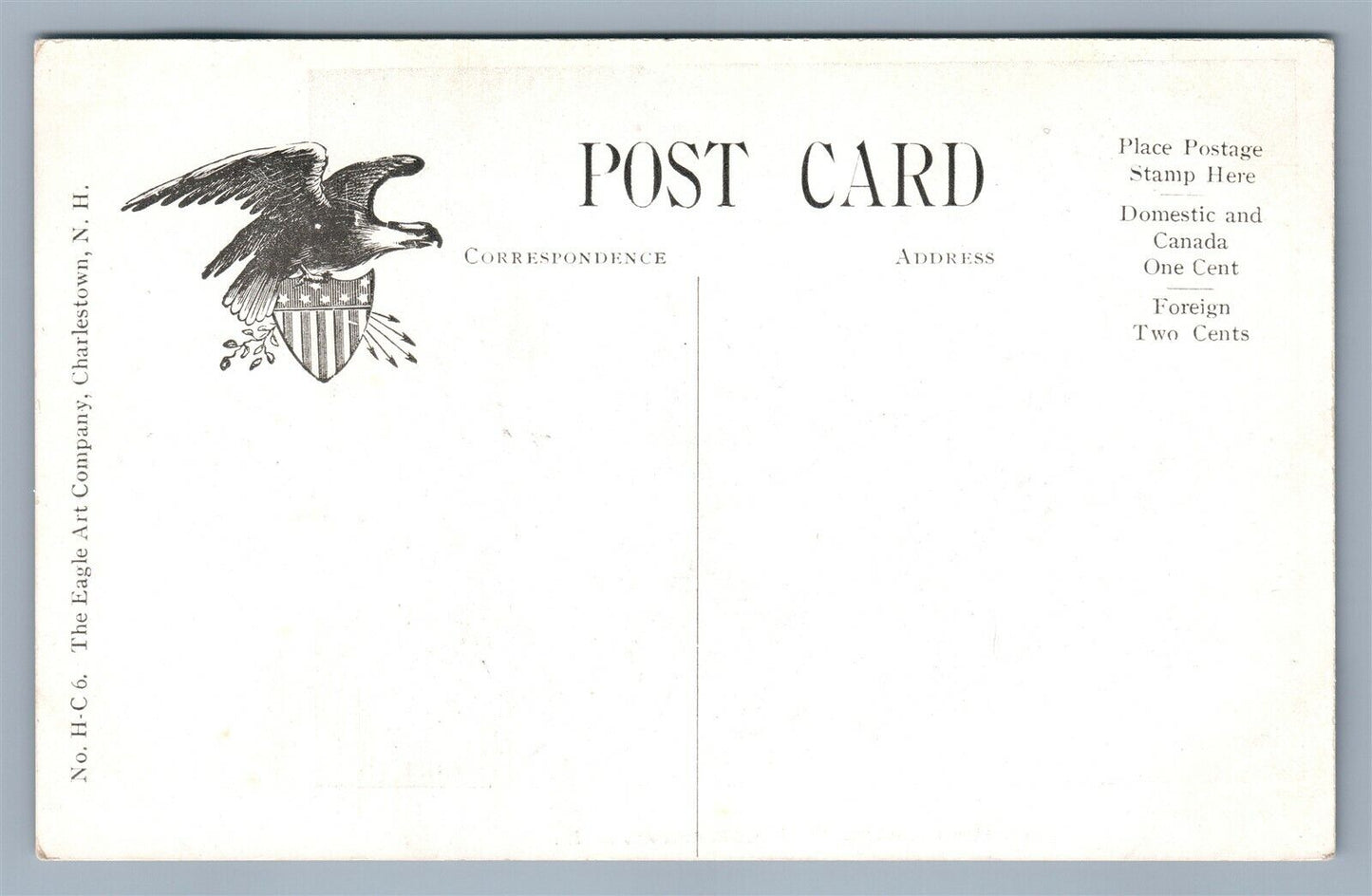 CHARLESTOWN NH MAIN STREET LOOKING NORTH ANTIQUE POSTCARD