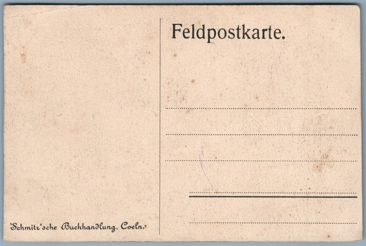 GERMAN WWI FELDPOSTKARTE ANTIQUE POSTCARD LANDUNG GEZWUNGENEN BALLON EISASS