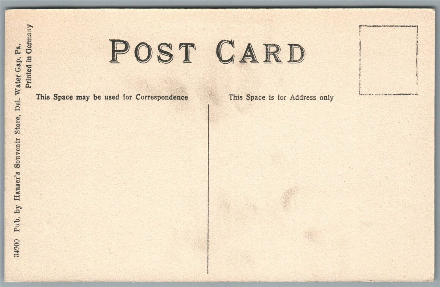 DELAWARE WATER GAP PA TROLLEY ANTIQUE POSTCARD