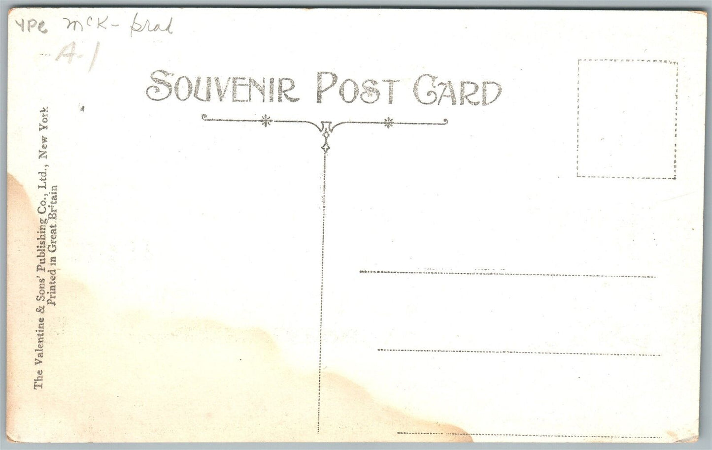 BRADFORD PA RESIDENCE of L. EMERY Jr. ANTIQUE POSTCARD