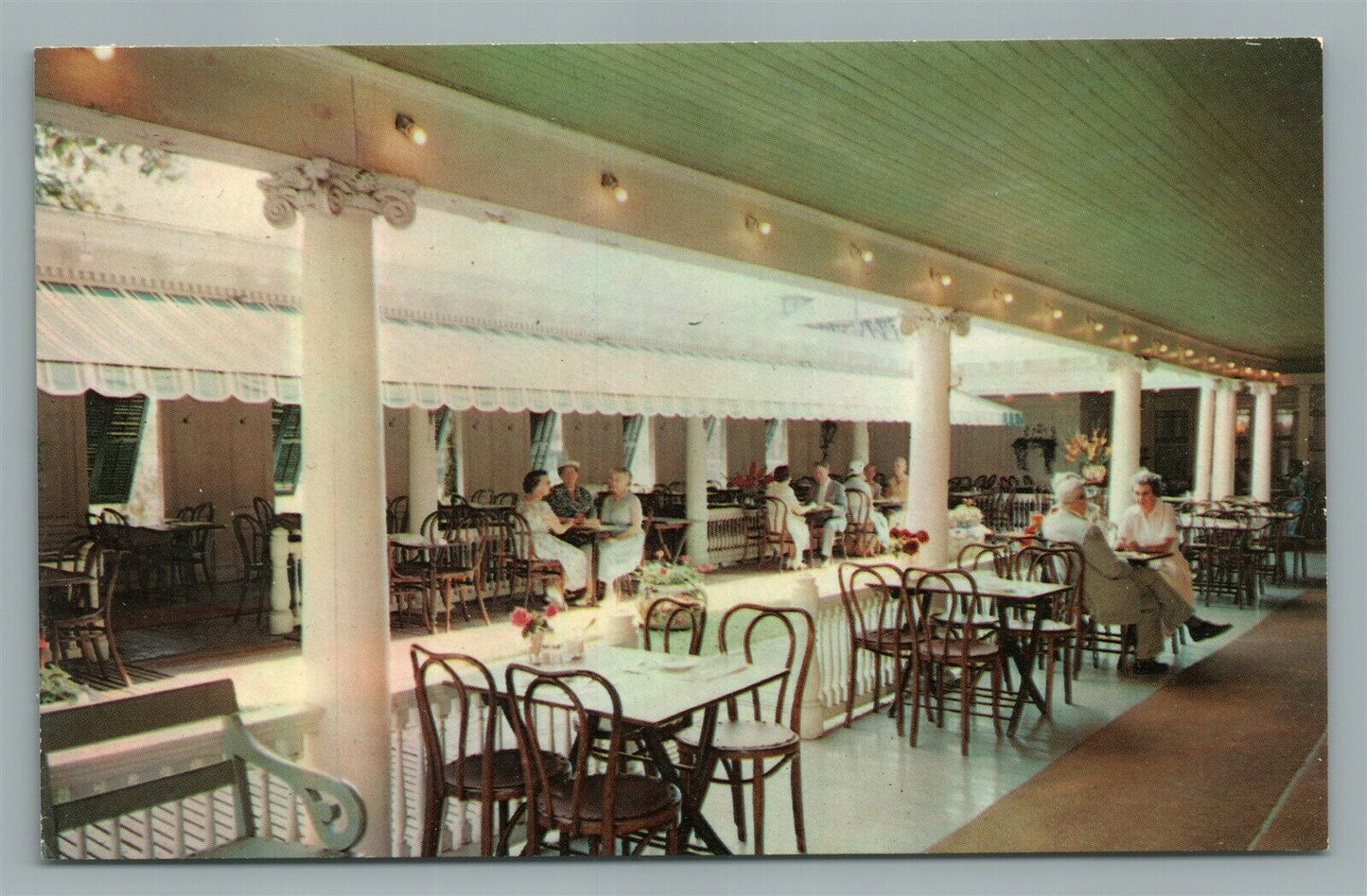 OCEAN GROVE NJ DAY'S ICE CREAM GARDEN VINTAGE POSTCARD