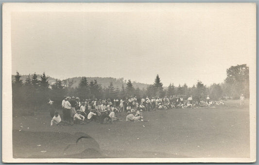 GRANITEVILLE VT BASEBALL FIELD ANTIQUE REAL PHOTO POSTCARD RPPC