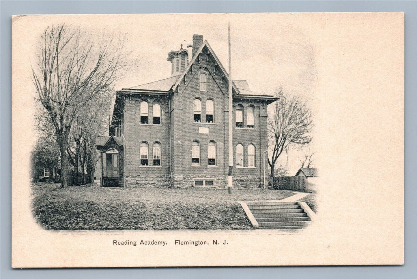 FLEMINGTON NJ READING ACADEMY ANTIQUE POSTCARD
