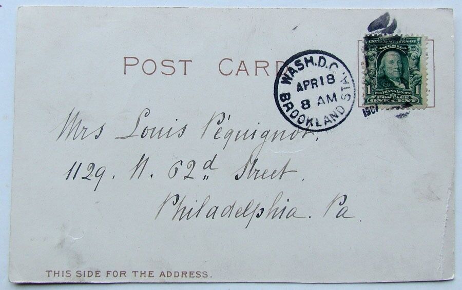 VINTAGE 1907 UNDIVIDED POSTCARD RED STAR LINE ANTWERPEN NEW YORK