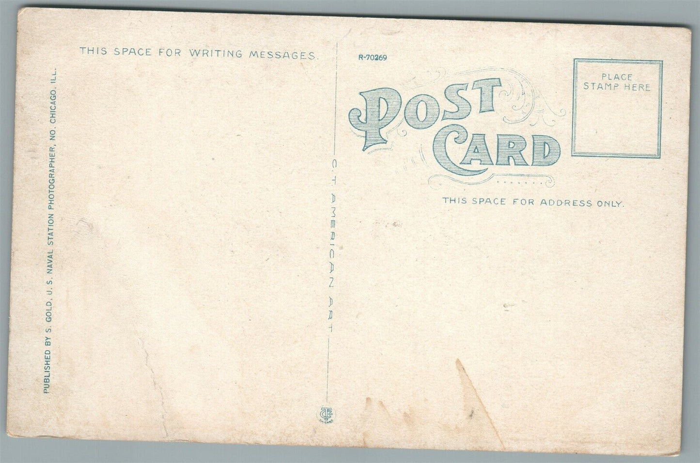 GREAT LAKES IL US NAVAL TRAINING STATION ANTIQUE POSTCARD SAILORS ENROUTE