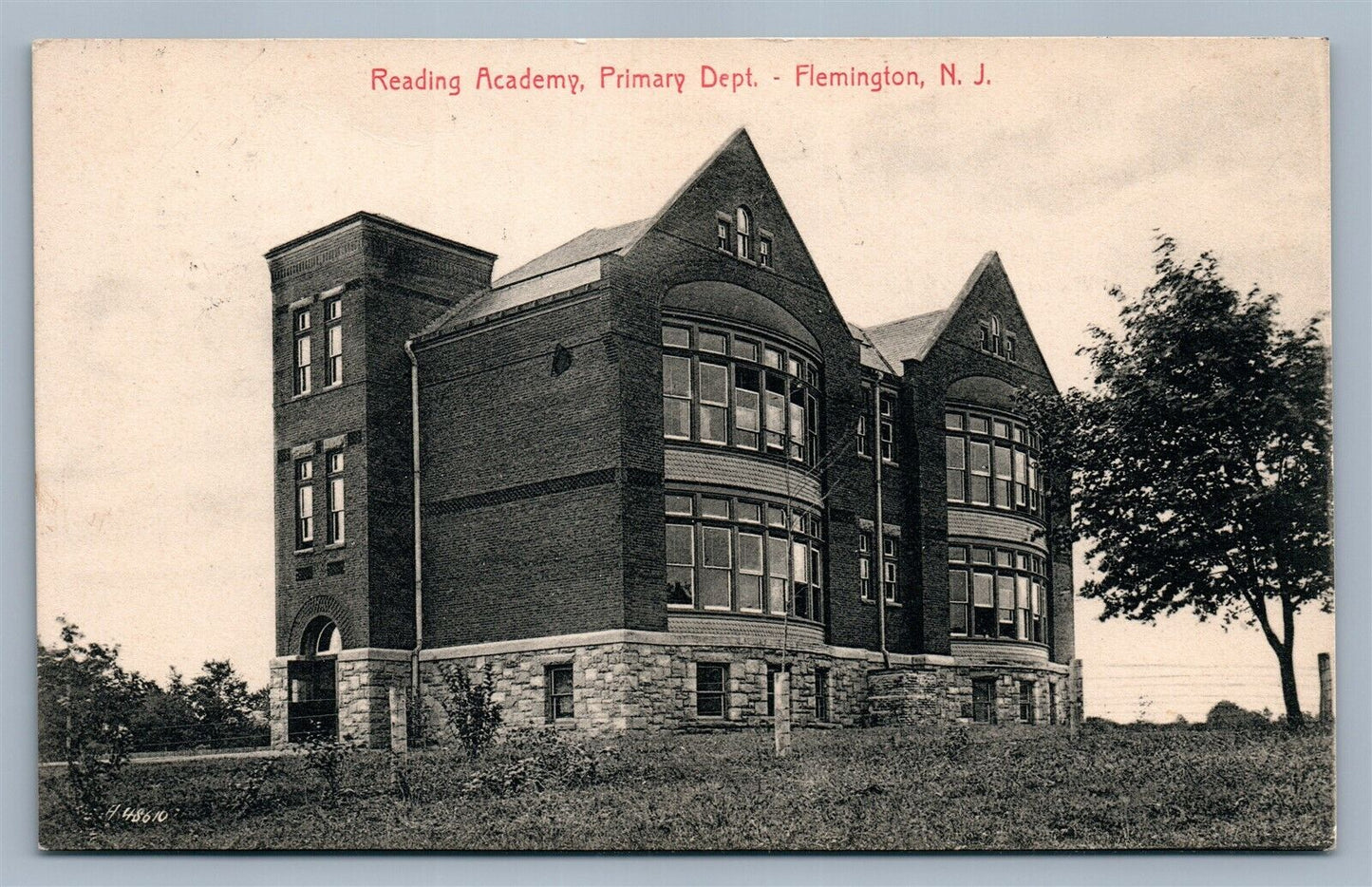 FLEMINGTON NJ READING ACADEMY PRIMARY DEPT. ANTIQUE POSTCARD