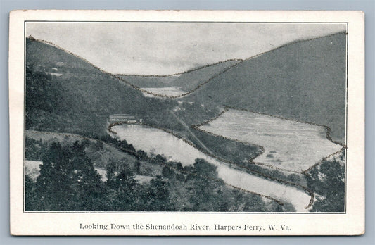 HARPER'S FERRY W.Va SHENANDOAH RIVER ANTIQUE POSTCARD