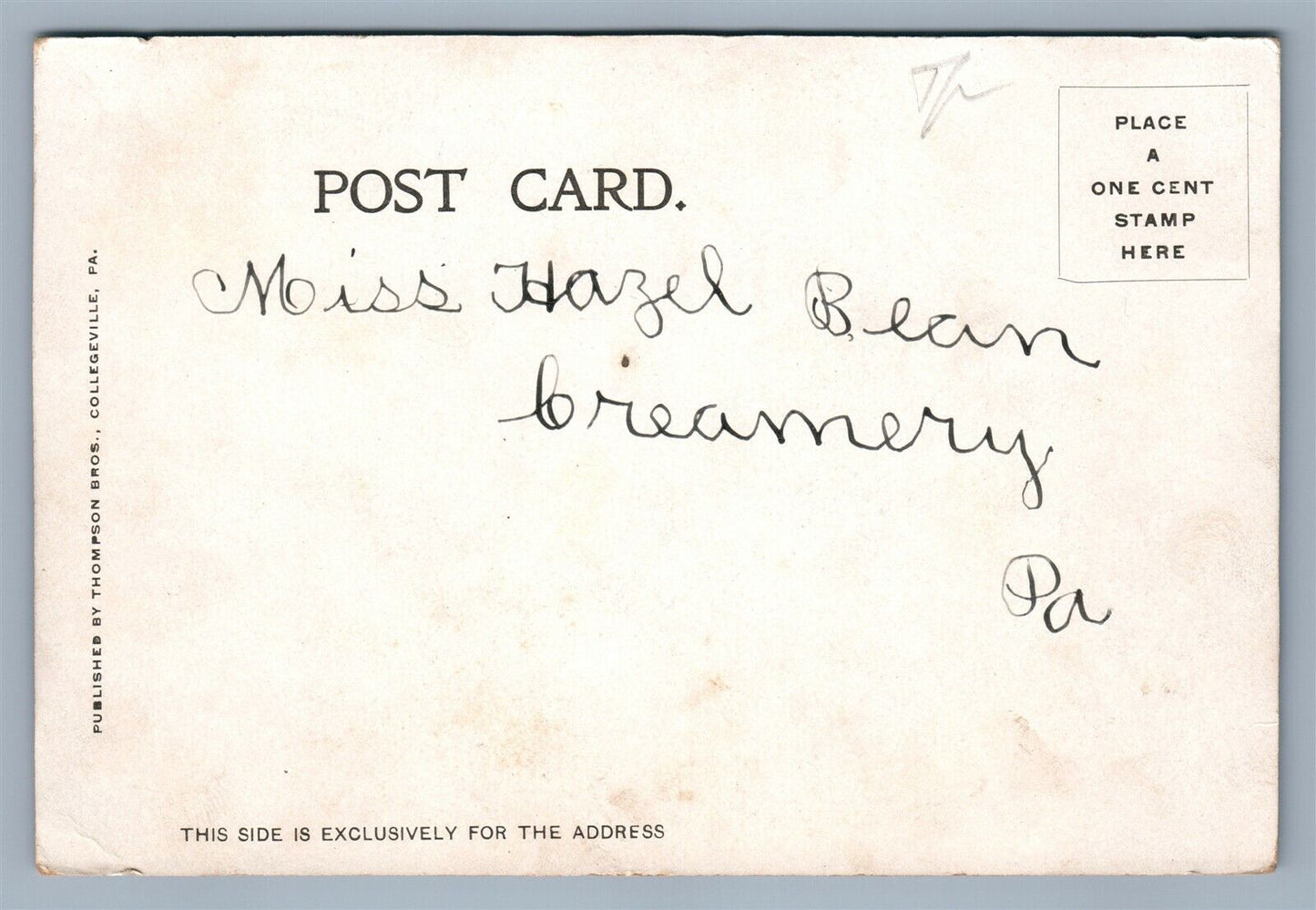 MONTGOMERY COUNTY HOUSE PA ANTIQUE POSTCARD