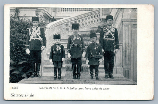 TURKEY CHILDREN OF SULTAN ANTIQUE POSTCARD