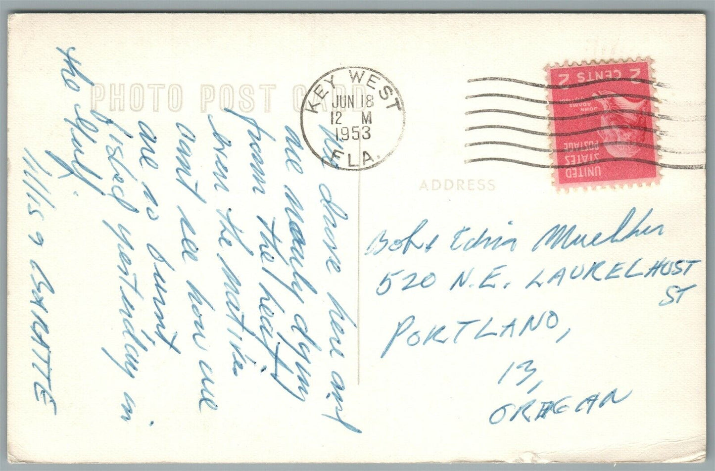 KEY WEST FL BAHAMA HOUSE VINTAGE REAL PHOTO POSTCARD RPPC