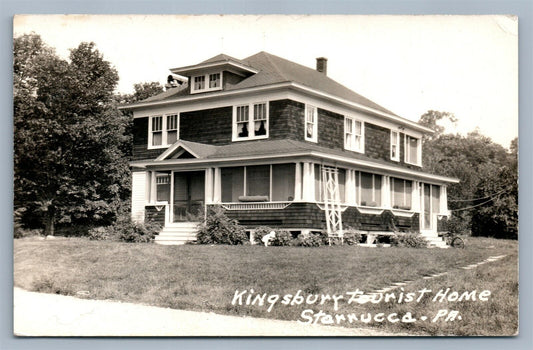 STARRUCCA PA KINGSBURY TOURIST HOME VINTAGE REAL PHOTO POSTCARD RPPC