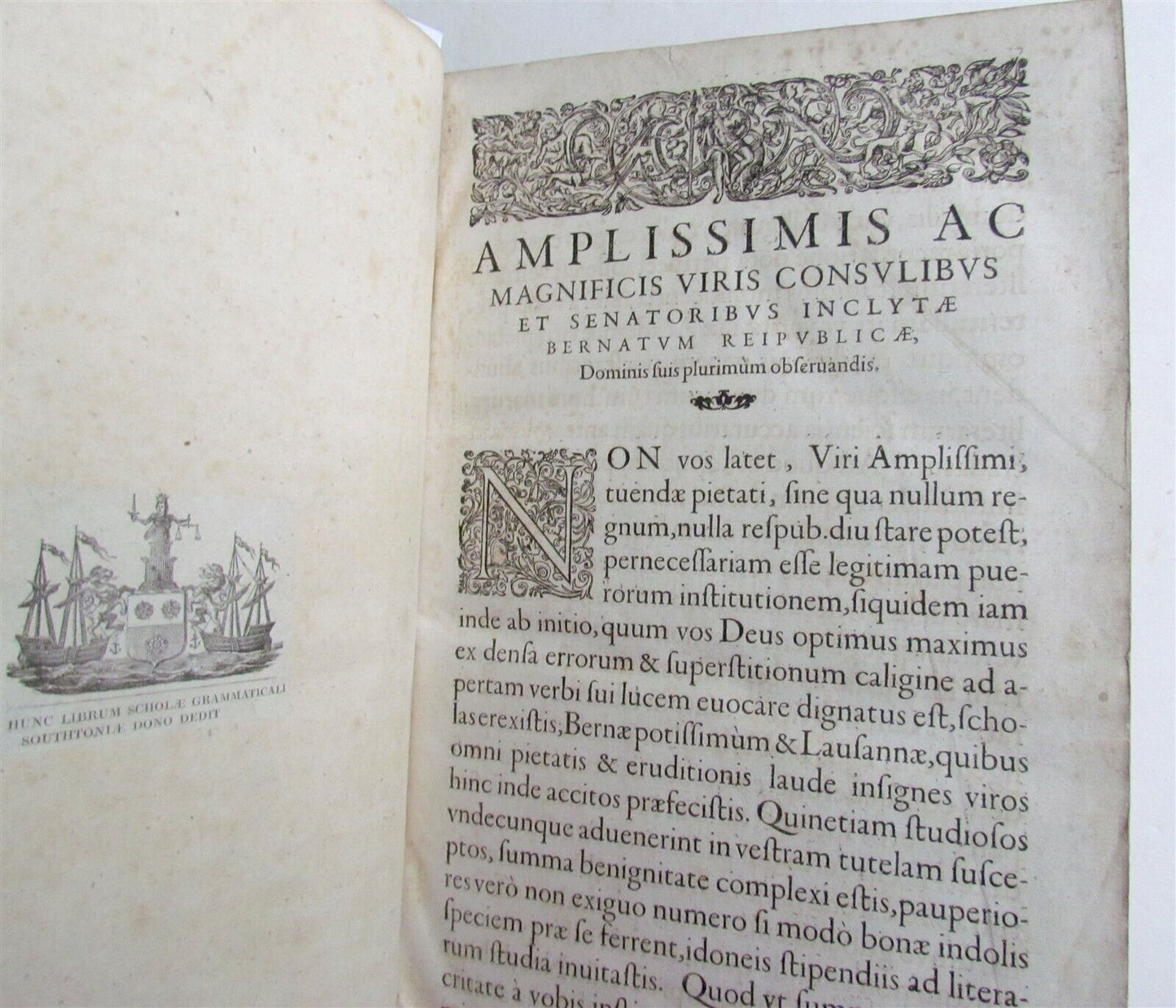 1628 GREEK LATIN DICTIONARY antique FOLIO Lexicon Graecolatinum Novum by Scapula