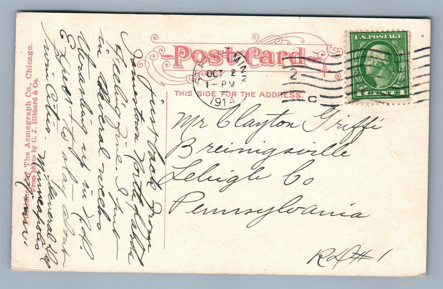 ST.PAUL MN 7th STREET ANTIQUE POSTCARD