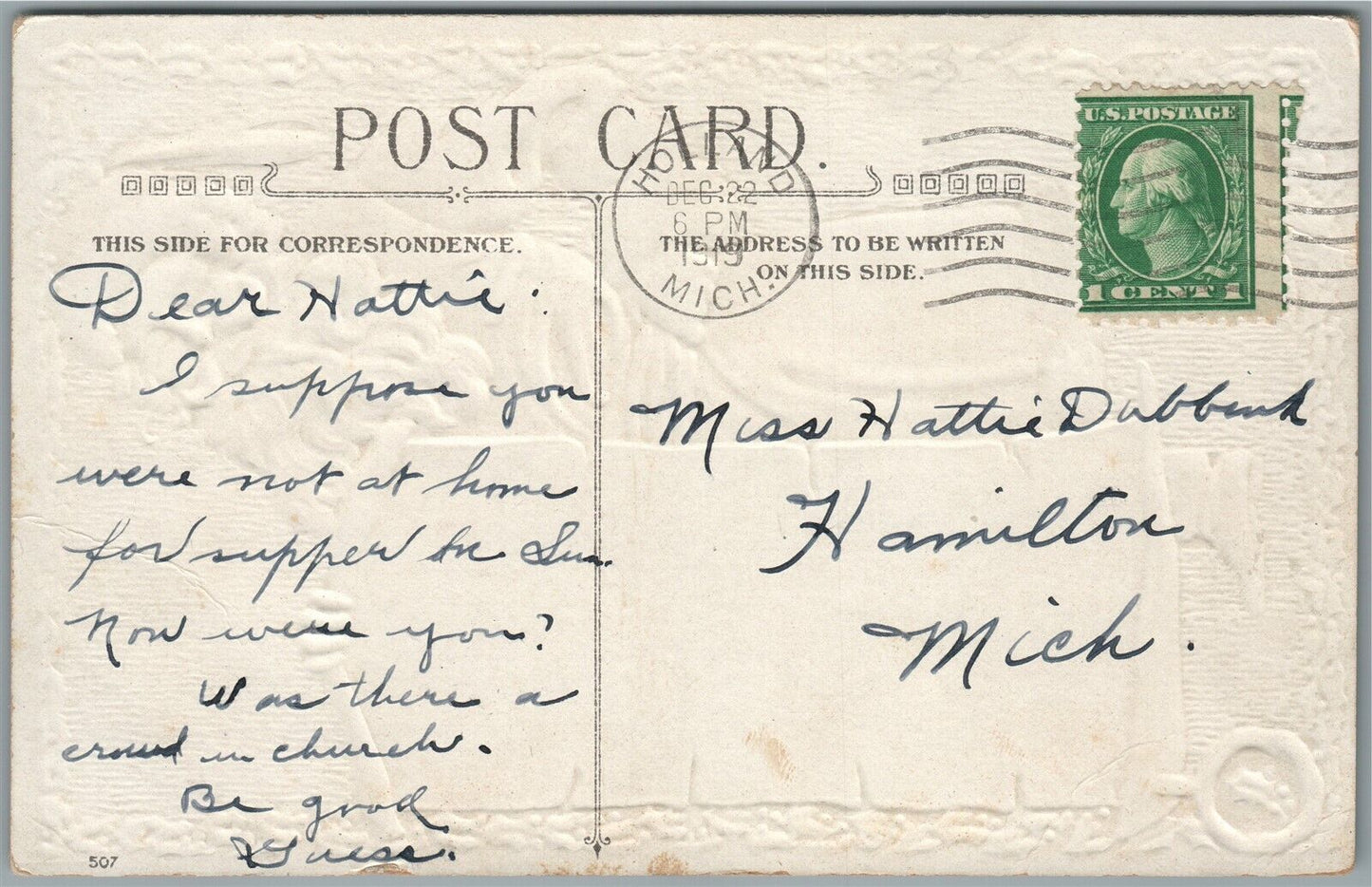 SANTA PROCLAMATION CHRISTMAS GREETINGS TO ALL OF YOU ANTIQUE POSTCARD