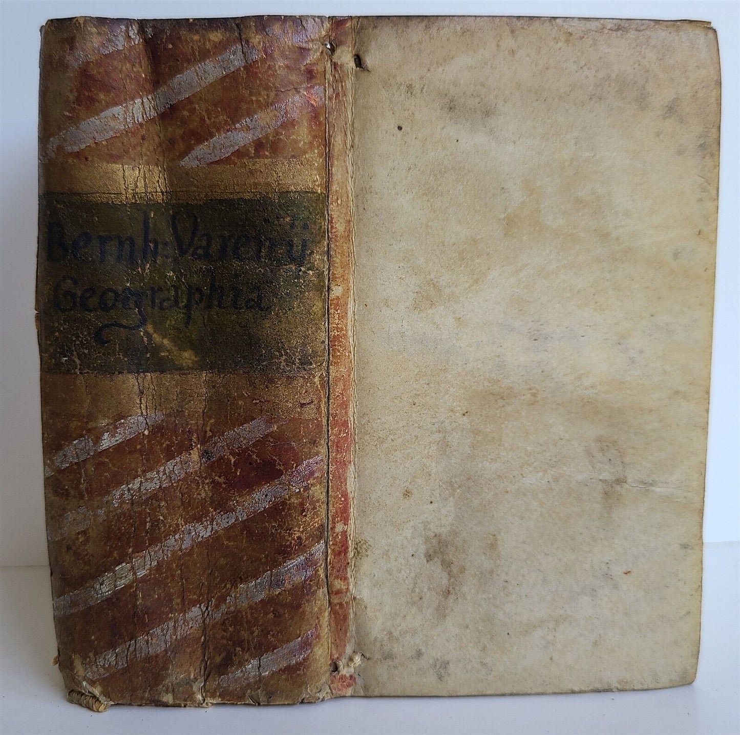 1650 GEOGRAPHIA GENERALIS by Bernhardus VARENIUS antique GEORGAPHY VELLUM BOUND
