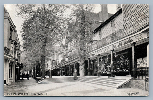 ENGLAND THE PANTILES TUNBRIDGE WELLS ANTIQUE POSTCARD
