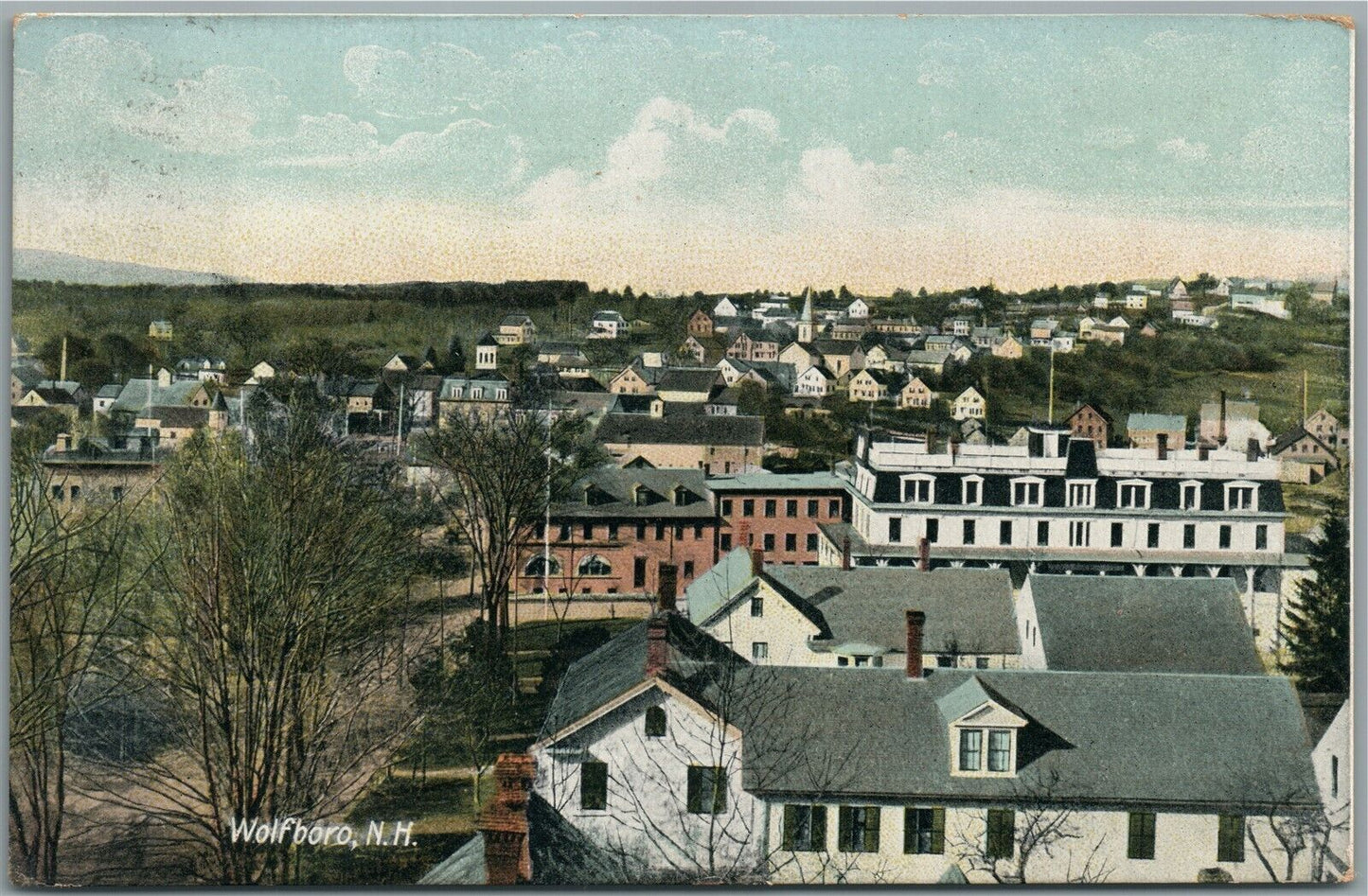 WOLFBORO NH ANTIQUE POSTCARD