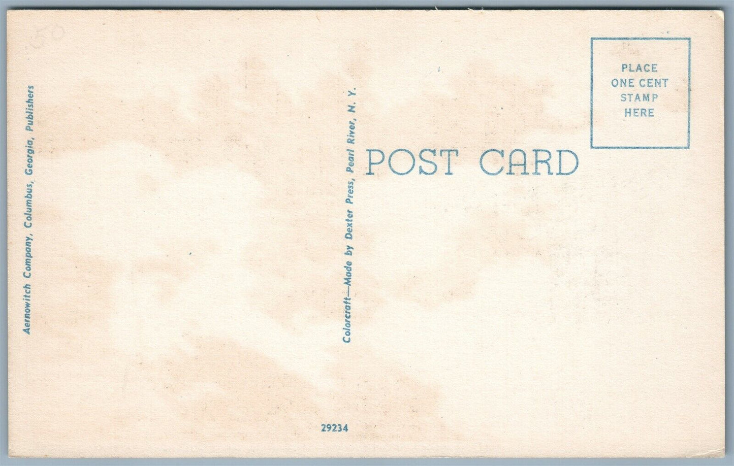 TANKS IN ACTION VINTAGE POSTCARD INFANTRY SCHOOL FT. BENNING GA