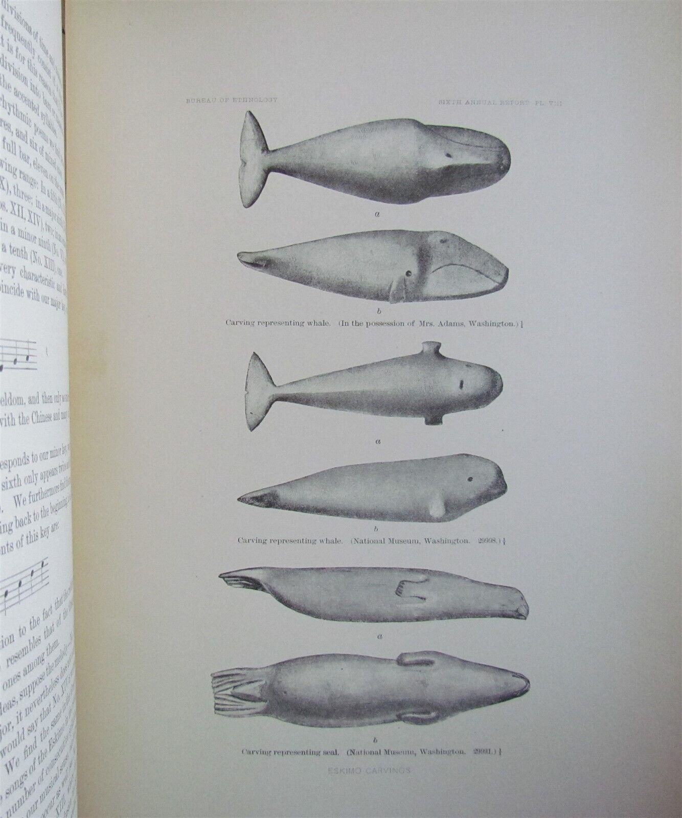 1884-1885 REPORT of AMERICAN BUREAU of ETHNOLOGY by J.POWELL antique ILLUSTRATED