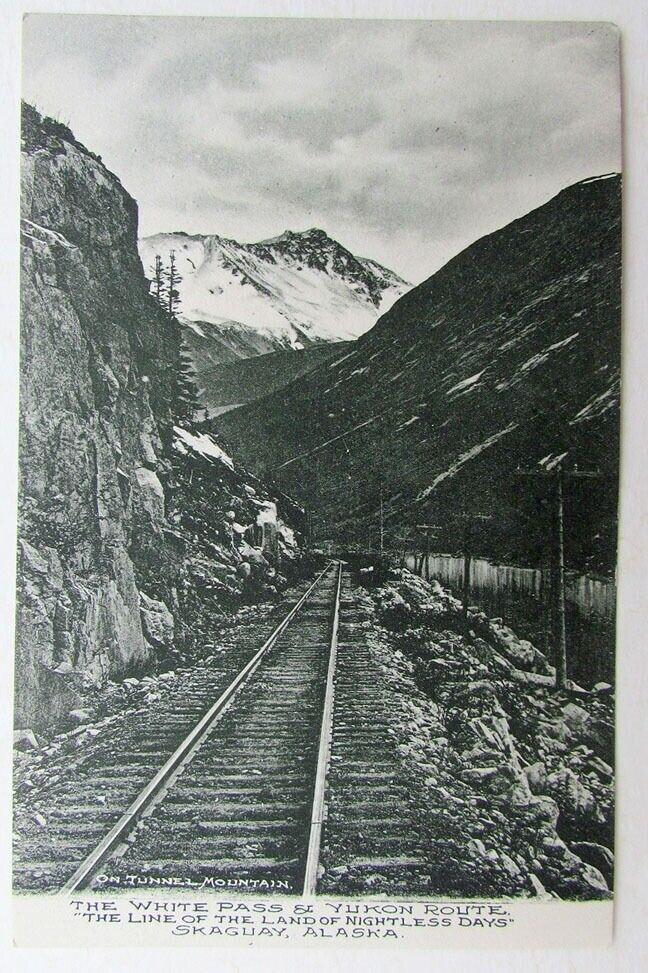 VINTAGE POSTCARD WHITE PASS & YUKON ROUTE SKAGUAY ALASKA railroad railway