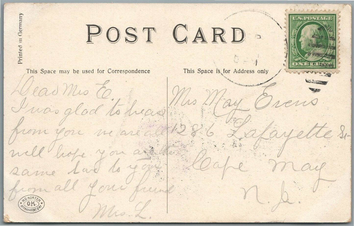 PATCHOGUE LONG ISLAND NY ME CHURCH ANTIQUE POSTCARD