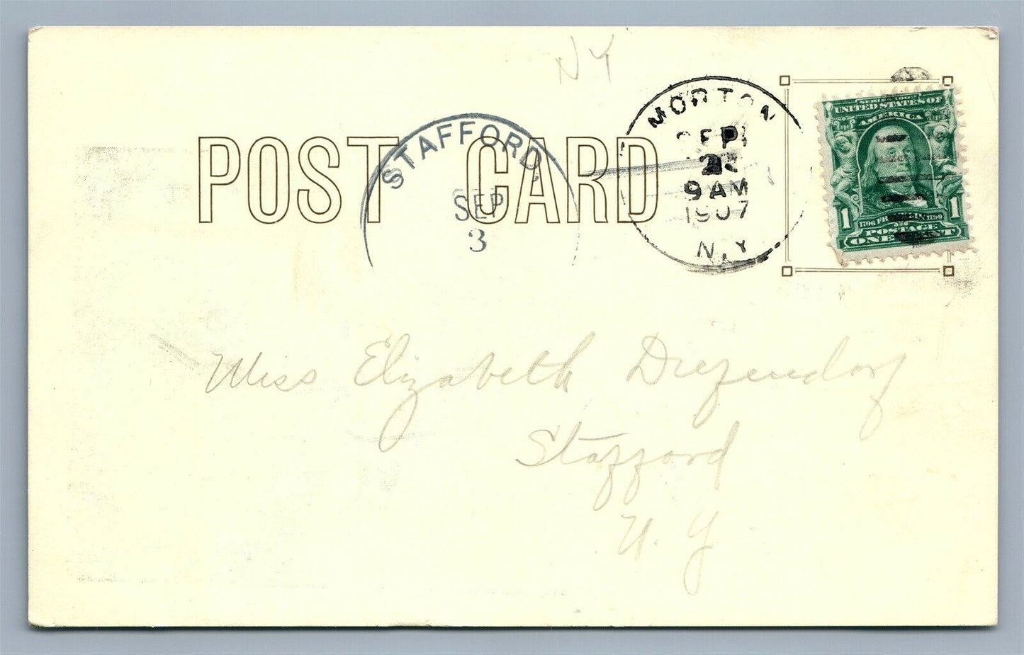 KENDALL UNION SCHOOL NY ANTIQUE POSTCARD