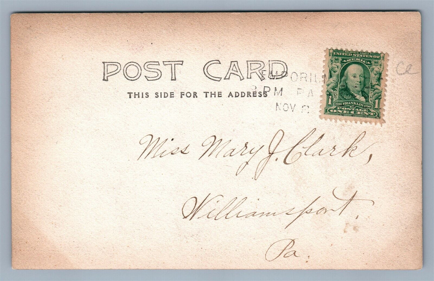 EMPORIUM PA WEST CREEK ANTIQUE REAL PHOTO POSTCARD RPPC