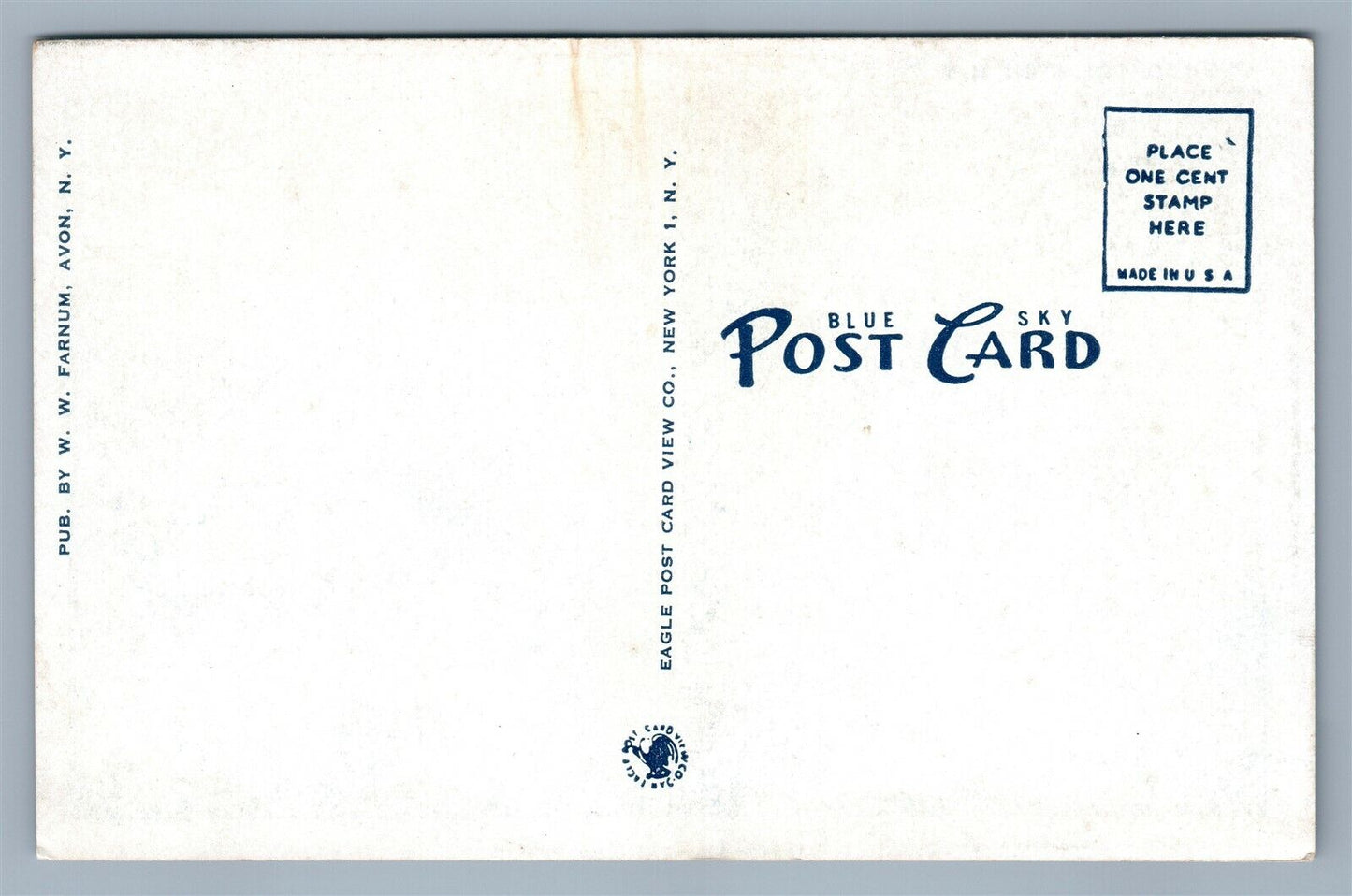 AVON NY HIGH SCHOOL ANTIQUE POSTCARD