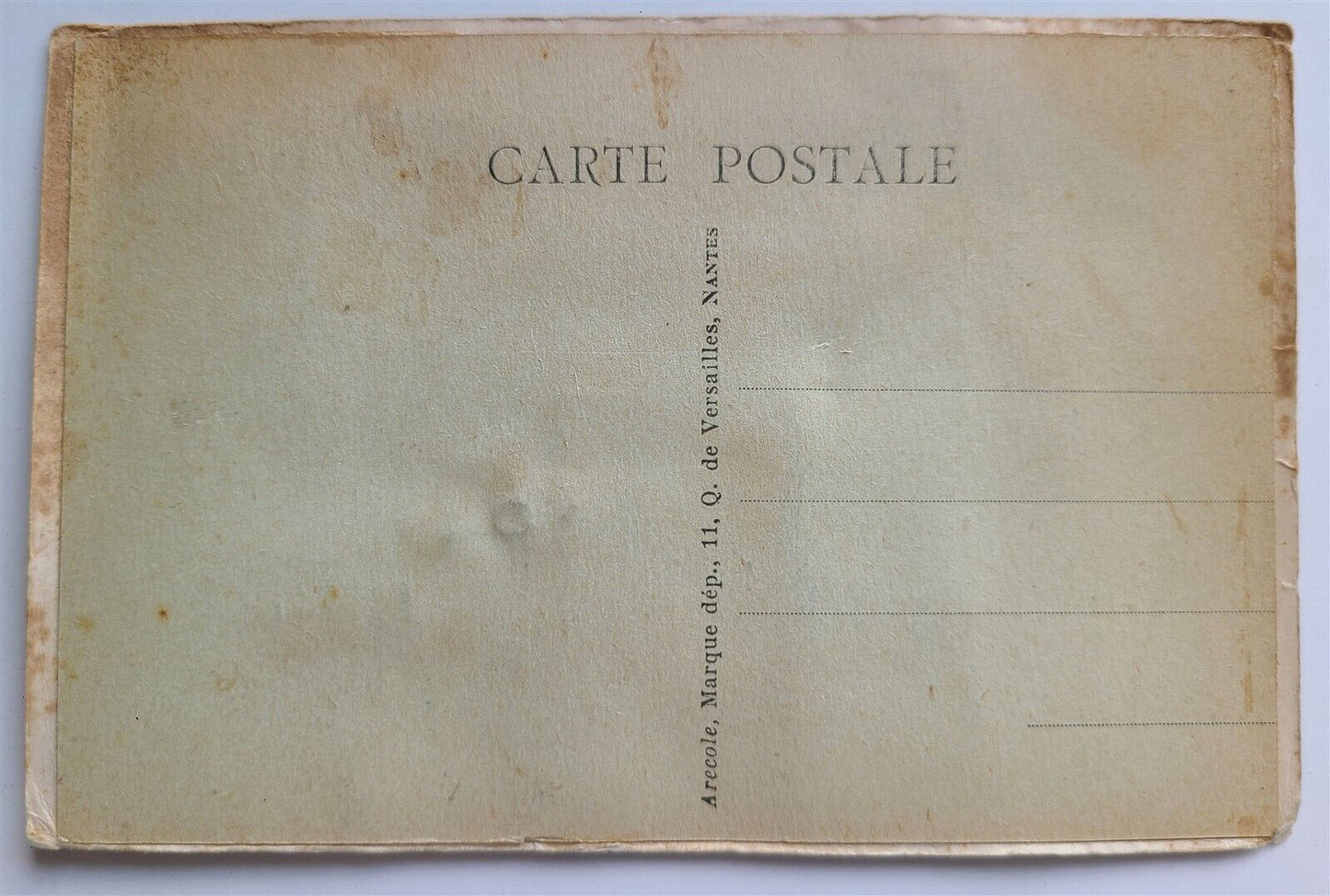 FRENCH COMIC POSTCARD MAILBOX w/ FOLDING MINIATURE VIEWS of VERSAILLES