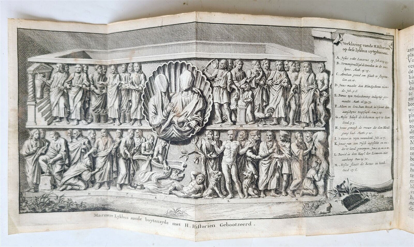 1715 HEBREW REPUBLIC in DUTCH antique ILLUSTRATED Judaica VELLUM BINDING