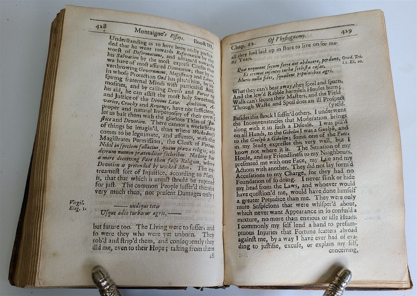 1700 ESSAYS of MICHAEL seigneur de MONTAIGNE Vol. III antique in ENGLISH