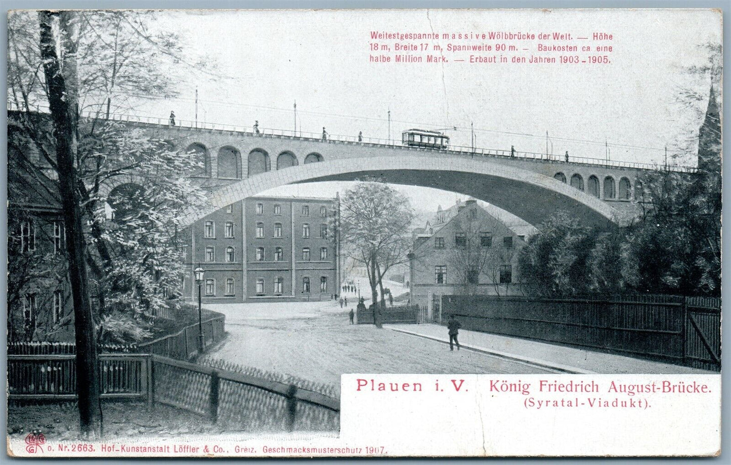 PLAUEN GERMANY ANTIQUE POSTCARD