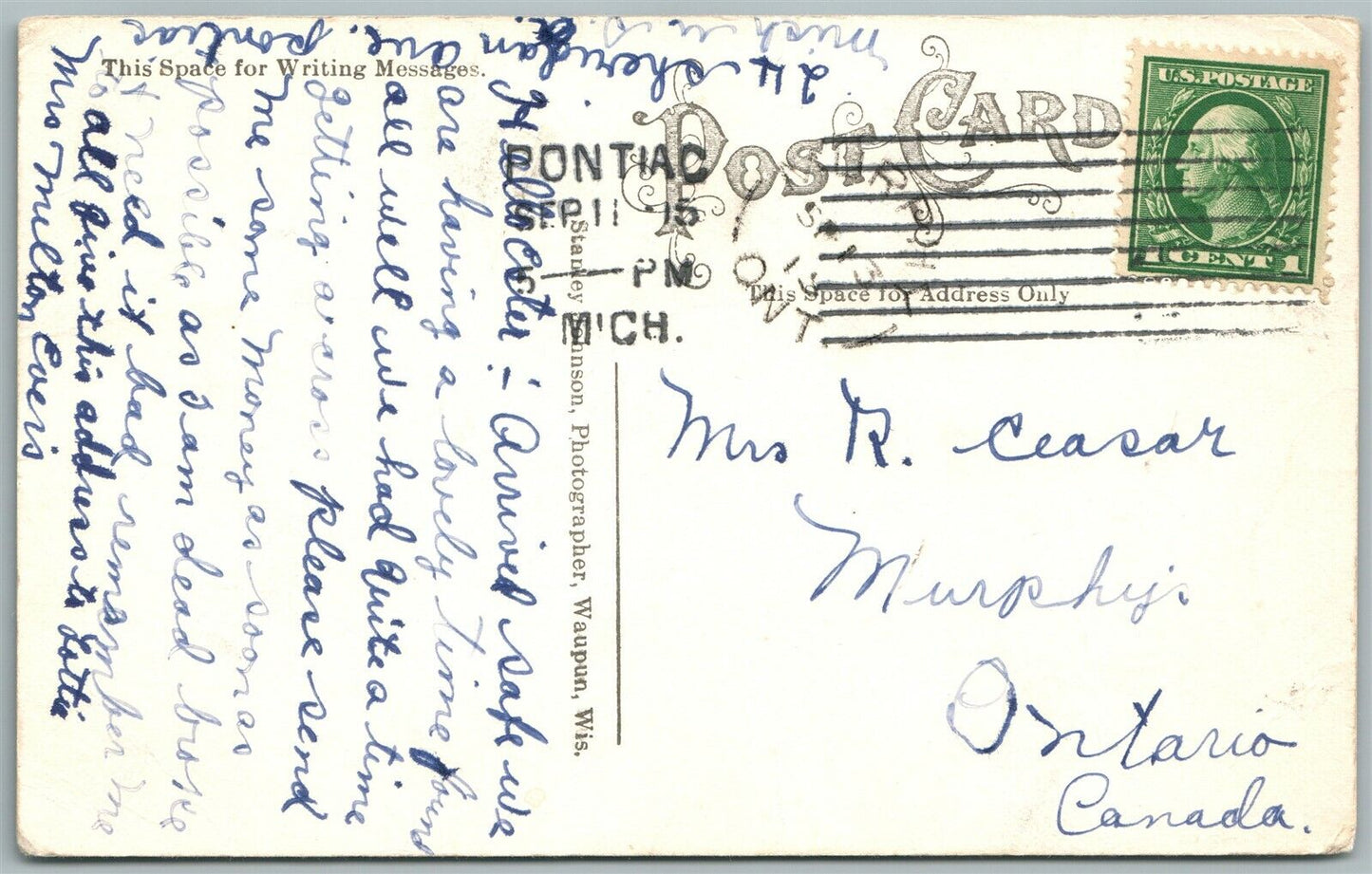 FISHING EXAGGERATED ANTIQUE POSTCARD THEY LOOK FIERGE