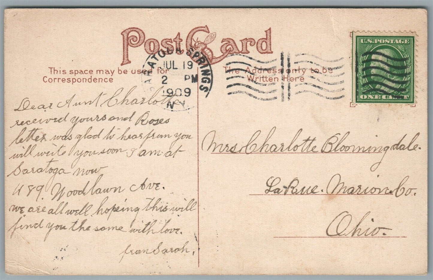 TROY NY EMMA WILLARD SCHOOL & POLYTECHNIC INSTITUTE ANTIQUE POSTCARD