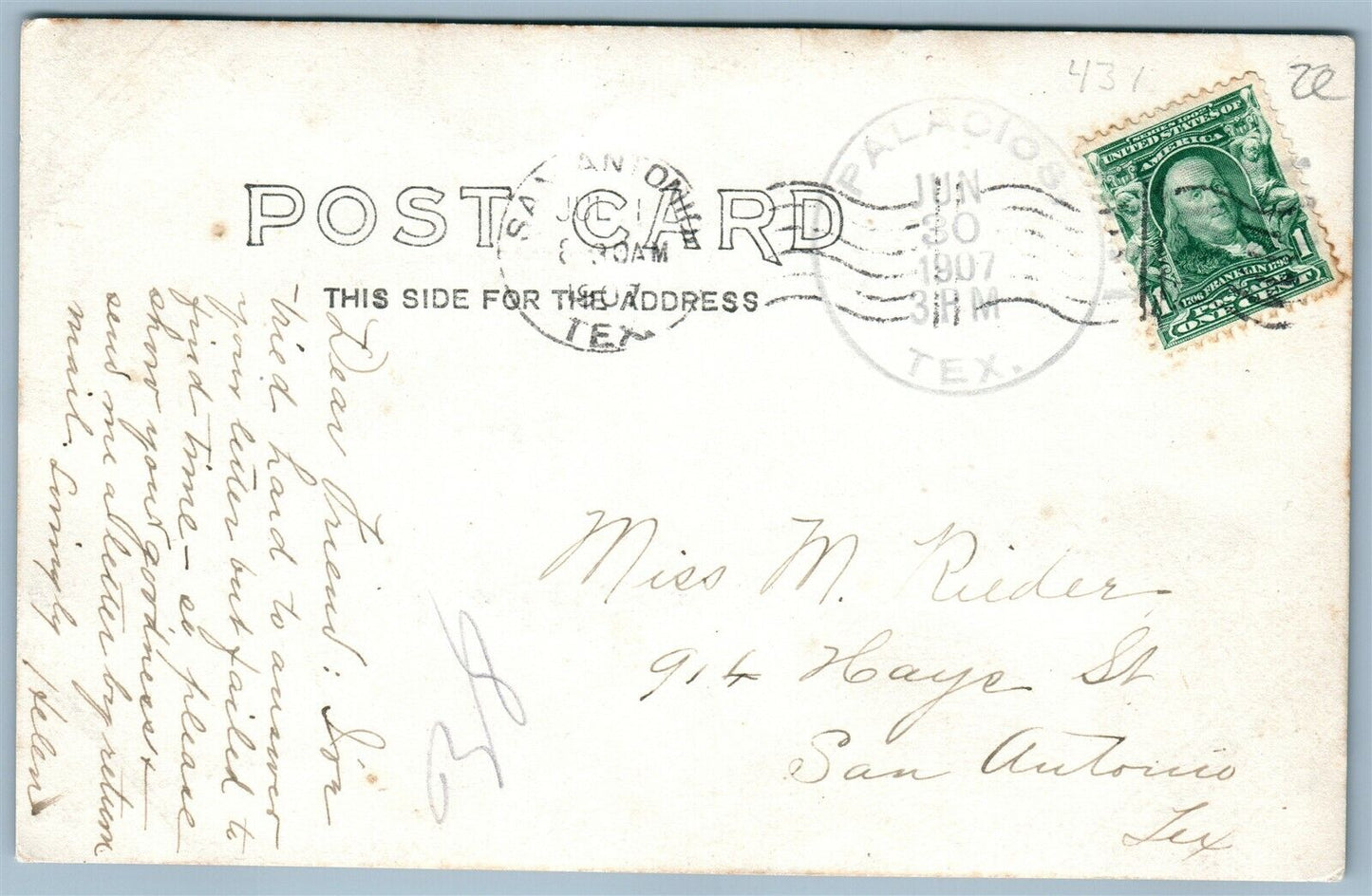 PALACIOS TX BOATING PIER ANTIQUE REAL PHOTO POSTCARD RPPC