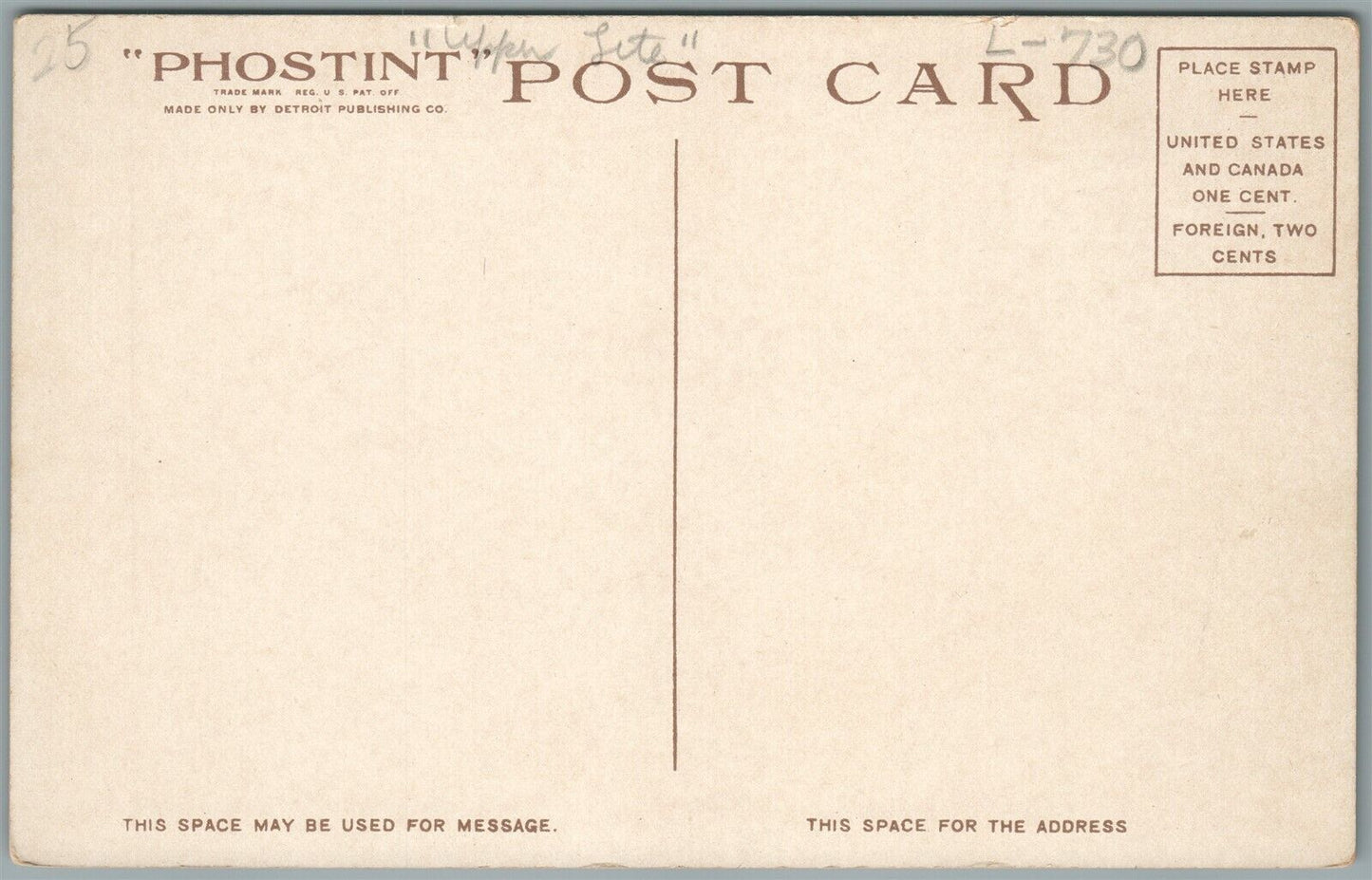 SAULT STE. MARIE MI LIGHT HOUSE ANTIQUE POSTCARD